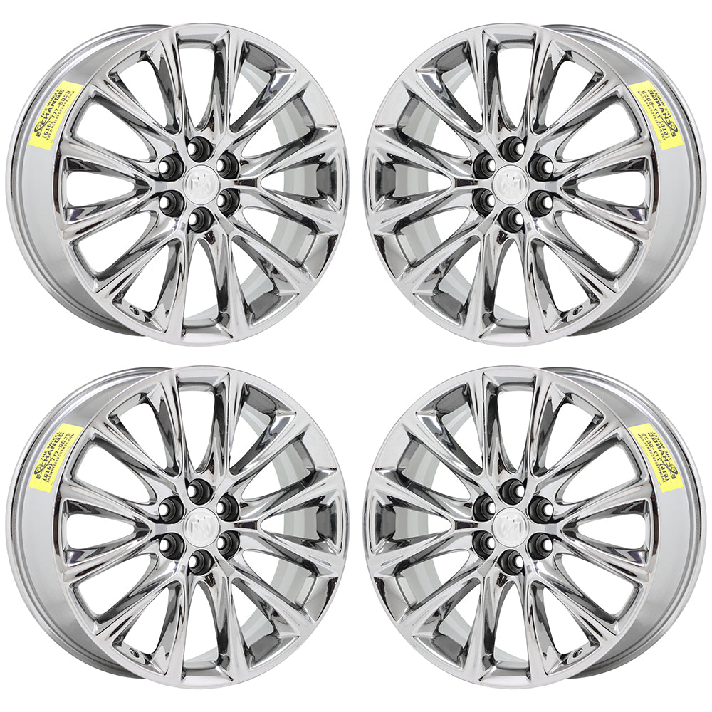 20" Buick Enclave GMC Acadia Bright Chrome wheels rims Factory OEM set 5852